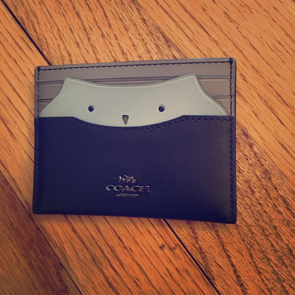 Brand New Coach Cat Card Case